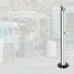 BRASQ RVS Asbak Staand Met 2 Liter Inhoud- Rookpaal - Peukenzuil - AT300 -Merkloos Verkoopwinkel 1200x1200 2174