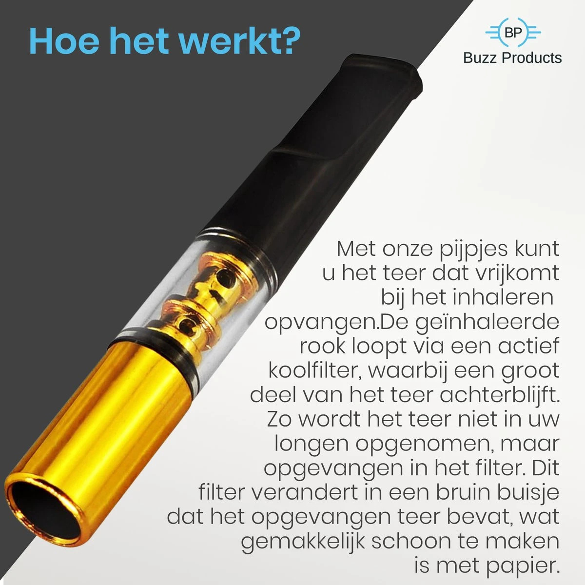 Buzz Products - Sigarettenhouder - Sigarettenpijpje - Sigaretten Pijp 5 Buzz Products - Sigarettenhouder - Sigarettenpijpje - Sigaretten Pijp - Afbeelding 5