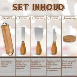 Tapasplank - Borrelplank - Serveerplank - Kaasplank - Hapjesplank - Inclusief Kaasmesjes - Inclusief Onderzetters - Taspasplank Bamboe - Tapas Servies - Inclusief Ebook - 70 Cm -Merkloos Verkoopwinkel 1200x1200 2200