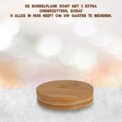 Tapasplank - Borrelplank - Serveerplank - Kaasplank - Hapjesplank - Inclusief Kaasmesjes - Inclusief Onderzetters - Taspasplank Bamboe - Tapas Servies - Inclusief Ebook - 70 Cm -Merkloos Verkoopwinkel 1200x1200 2203