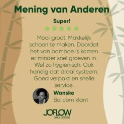 JoFlow Draaiplateau Of Borrelplank XL - Draaischijf – Draaischotel – 360 Graden Roterend Serveerbord Van Bamboe Hout – ⌀ 40CM -Merkloos Verkoopwinkel 1200x1200 2228