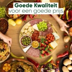 JoFlow Draaiplateau Of Borrelplank - Draaischijf – Draaischotel – 360 Graden Roterend Serveerbord, Hapjesplank, Van Bamboe Hout – Roterende Plaat – ⌀ 35CM 13 JoFlow Draaiplateau Of Borrelplank - Draaischijf – Draaischotel – 360 Graden Roterend Serveerbord, Hapjesplank, Van Bamboe Hout – Roterende Plaat – ⌀ 35CM -Merkloos Verkoopwinkel 1200x1200 2235