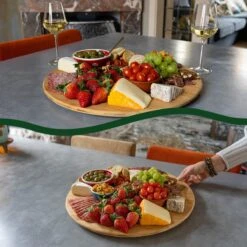 JoFlow Draaiplateau Of Borrelplank - Draaischijf – Draaischotel – 360 Graden Roterend Serveerbord, Hapjesplank, Van Bamboe Hout – Roterende Plaat – ⌀ 35CM 14 JoFlow Draaiplateau Of Borrelplank - Draaischijf – Draaischotel – 360 Graden Roterend Serveerbord, Hapjesplank, Van Bamboe Hout – Roterende Plaat – ⌀ 35CM -Merkloos Verkoopwinkel 1200x1200 2236