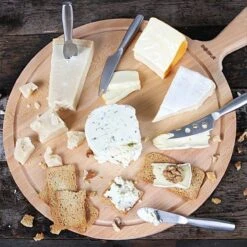 Boska Serveerplank Rond Amigo L - Borrelplank Met Handgreep - Rustiek Beukenhout - Bruin - Ø 33 Cm -Merkloos Verkoopwinkel 1200x1200 2250