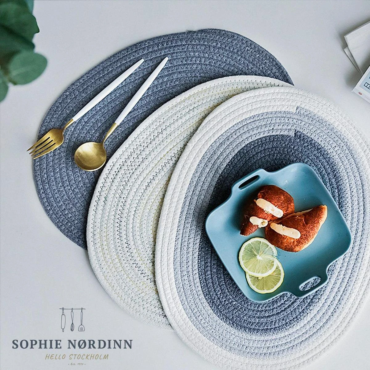 Placemats Van Sophie Nordinn® - Placemat Abisko (Jute) - Set (4 Stuks) Van Katoen - 43 Cm X 34 Cm 3 Placemats Van Sophie Nordinn® - Placemat Abisko (Jute) - Set (4 Stuks) Van Katoen - 43 Cm X 34 Cm - Afbeelding 3