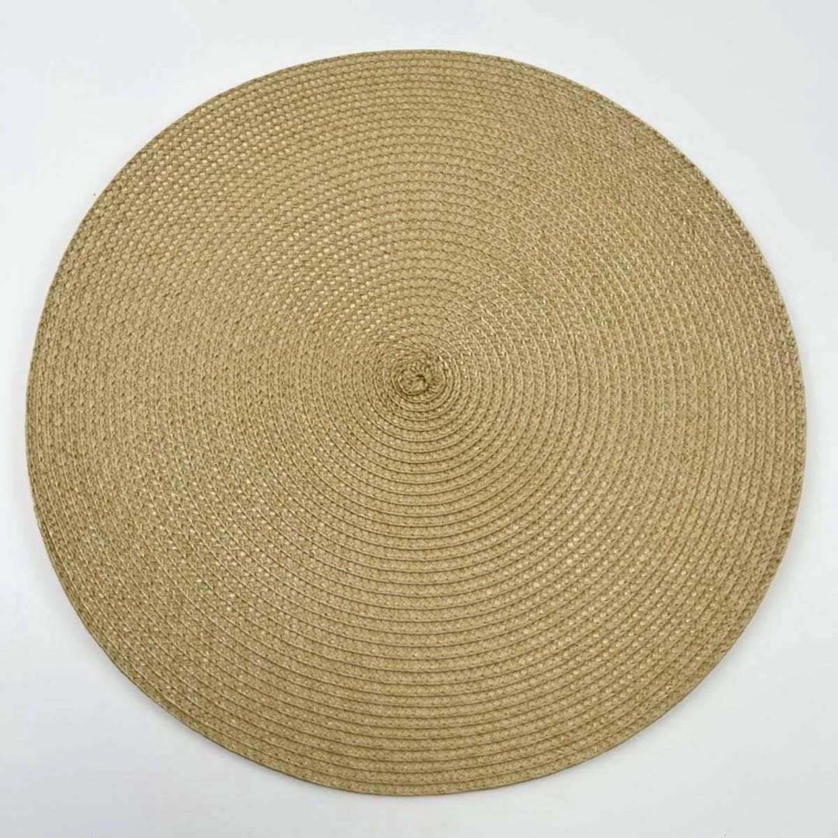 Merkloos Placemats - Rond - 38 Cm - 4 Stuks - Onderlegger - Hitte Bestendig - GOUD - Luxe Uitstraling 2 Merkloos Placemats - Rond - 38 Cm - 4 Stuks - Onderlegger - Hitte Bestendig - GOUD - Luxe Uitstraling - Afbeelding 2