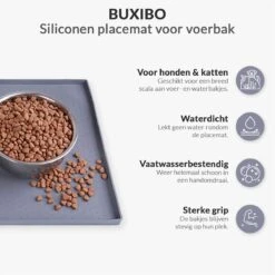 Buxibo - Siliconen Placemat Voor Voerbak Van Hond Of Kat - Waterdichte Placemat Voor Voer Huisdieren - Wasbaar - 30x47cm - Grijs 12 Buxibo - Siliconen Placemat Voor Voerbak Van Hond Of Kat - Waterdichte Placemat Voor Voer Huisdieren - Wasbaar - 30x47cm - Grijs -Merkloos Verkoopwinkel 1200x1200 2346