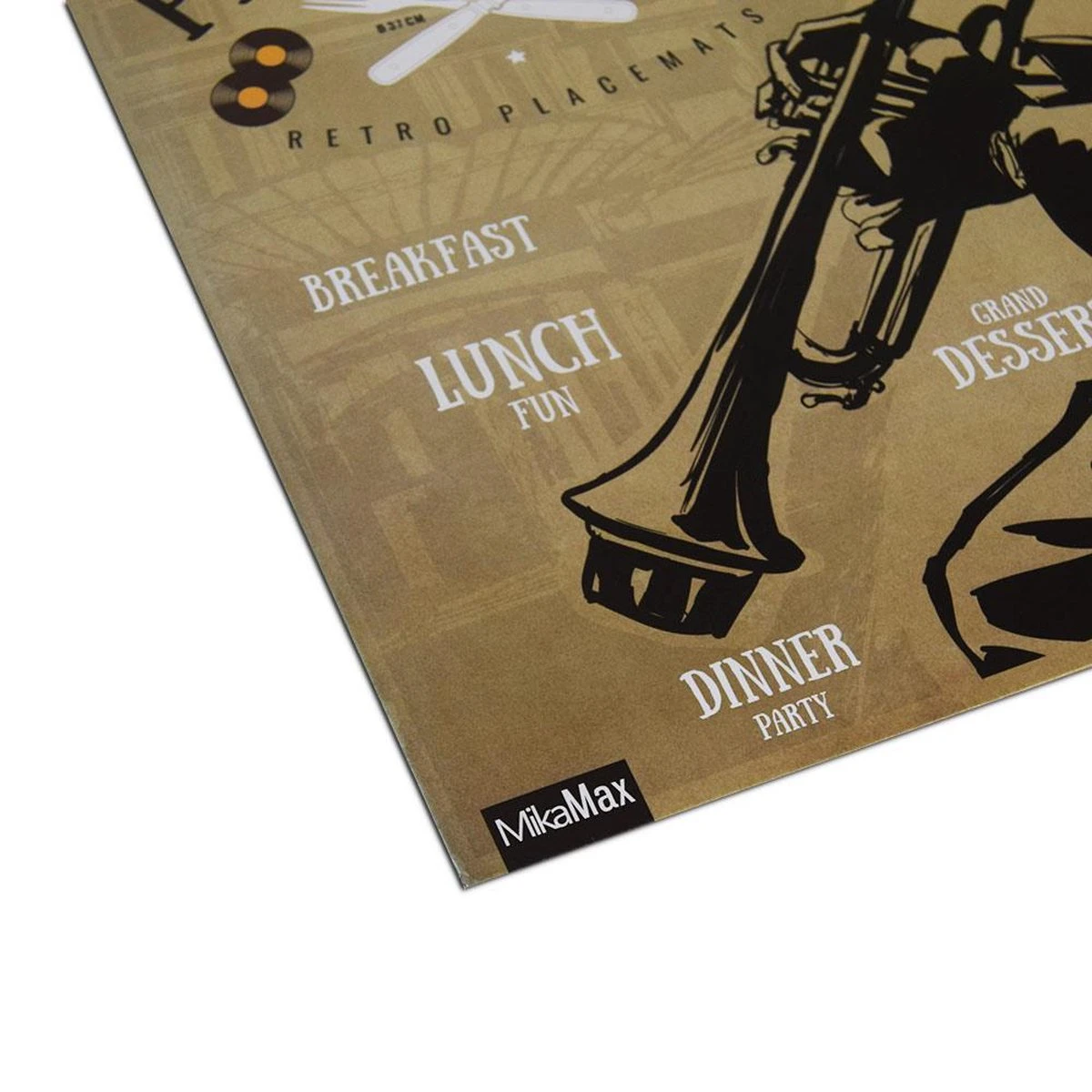 MikaMax Vinyl Placemats - Placemats - Retro - Lp Placemats - Makkelijk Schoon Te Maken - Geleverd In Een Design Hoes - 4 Stuks - 3mm Dik 4 MikaMax Vinyl Placemats - Placemats - Retro - Lp Placemats - Makkelijk Schoon Te Maken - Geleverd In Een Design Hoes - 4 Stuks - 3mm Dik - Afbeelding 4