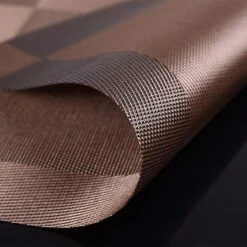Vitamo™ Duurzame Placemats 4 Stuks - Hittebestendig - Makkelijk Schoon - Fijngeweven PVC - 30 X 45cm - Metallic Bruin -Merkloos Verkoopwinkel 1200x1200 2378
