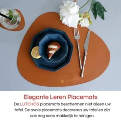 LUTCHOS Placemat Set - 12 Delig - Glorious Green - Lederlook - Waterafstotend - Krasbestendig 22 LUTCHOS Placemat Set - 12 Delig - Glorious Green - Lederlook - Waterafstotend - Krasbestendig -Merkloos Verkoopwinkel 1200x1200 2406