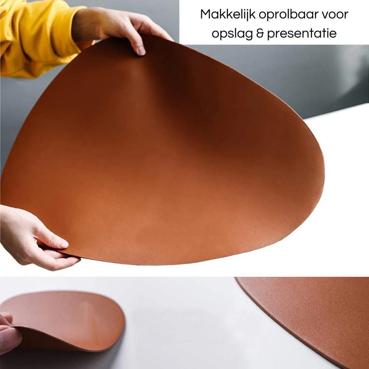 LUTCHOS Placemat Set - 12 Delig - Glorious Green - Lederlook - Waterafstotend - Krasbestendig 11 LUTCHOS Placemat Set - 12 Delig - Glorious Green - Lederlook - Waterafstotend - Krasbestendig - Afbeelding 11