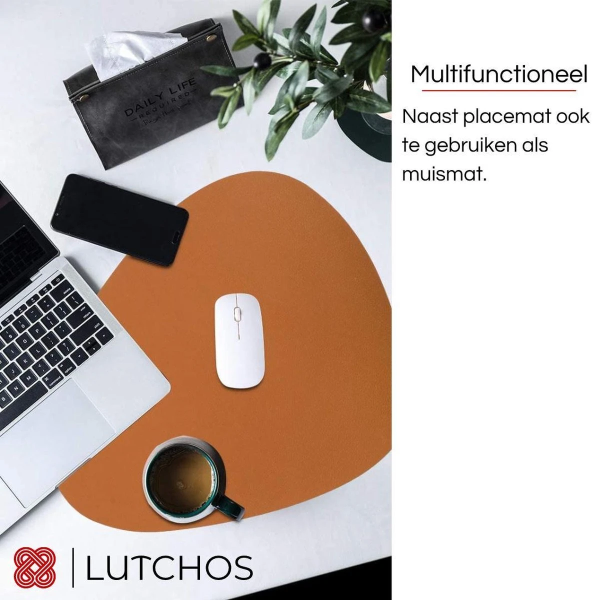 LUTCHOS Placemat Set - 12 Delig - Glorious Green - Lederlook - Waterafstotend - Krasbestendig 12 LUTCHOS Placemat Set - 12 Delig - Glorious Green - Lederlook - Waterafstotend - Krasbestendig - Afbeelding 12
