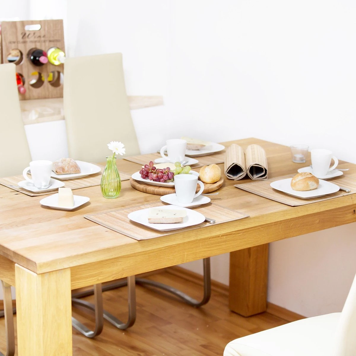 Relaxdays Placemats 6 Stuks, Tafelmatje Bamboe Rechthoekig Verschillende Kleuren 4 Relaxdays Placemats 6 Stuks, Tafelmatje Bamboe Rechthoekig Verschillende Kleuren - Afbeelding 4