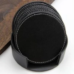 8 Leren Onderzetters Voor Glazen Met Houder – Glasonderzetter Voor Op Tafel – Waterbestendig – 8 Stuks – Anti Klevend Materiaal -Merkloos Verkoopwinkel 1200x1200 2415