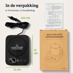 Shutterlight Verwarmde Onderzetter – Tot 85°C – 9 Standen – Timer – Warmhoudplaat Voor Mok Thee & Koffie – Mug Heating Plate – Cup Warmer -Merkloos Verkoopwinkel 1200x1200 2503