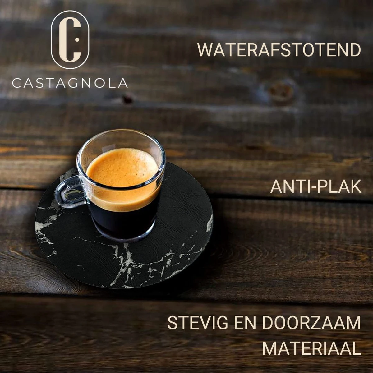 Castagnola Lederen Onderzetters Met Houder – Onderzetters Voor Glazen – Onderzetters Design – Onderzettersset – Drink Onderzetters – Leder – Leren Onderzetters – Set Van 16 – Zwart/Wit 3 Castagnola Lederen Onderzetters Met Houder – Onderzetters Voor Glazen – Onderzetters Design – Onderzettersset – Drink Onderzetters – Leder – Leren Onderzetters – Set Van 16 – Zwart/Wit - Afbeelding 3