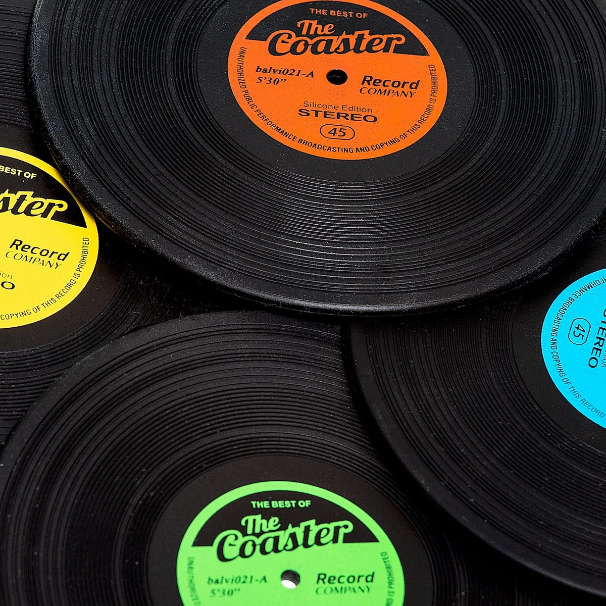 Balvi Set Van 4 LP Onderzetters The Coaster 8 Balvi Set Van 4 LP Onderzetters The Coaster - Afbeelding 8