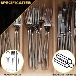 Toivo Kitchen Bestekset 4 Persoons - 24 Delig - Lepels Messen Vorken & Steakmessen - Vaatwasserbestendig - Zilver / RVS - Serviessets -Merkloos Verkoopwinkel 1200x1200 258