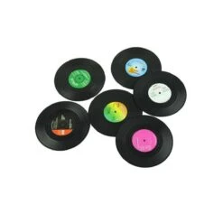 Merkloos Retro Vinyl Onderzetters | LP Onder Zetters | Vinyl Coasters 45 RPM 6 Stuks In Geschenkverpakking -Merkloos Verkoopwinkel 1200x1200 2595