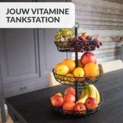 Chefarone Fruit Etagère 3 Laags - Fruitmand Metaal - Fruitschaal - Groentemand - Opberger - Zwart 11 Chefarone Fruit Etagère 3 Laags - Fruitmand Metaal - Fruitschaal - Groentemand - Opberger - Zwart -Merkloos Verkoopwinkel 1200x1200 2601