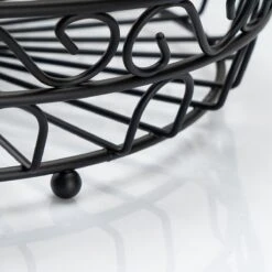 Chefarone Fruit Etagère Met Bananenstandaard - Fruitmand Metaal - Bananenhouder - Fruitschaal 2 Laags - Groentemand - Zwart -Merkloos Verkoopwinkel 1200x1200 2621