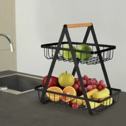 Fruitschaal Etagere 2 Lagen Voor Keuken - Large - 30x18x32 - Fruitmand Zwart Metaal - Keuken Organizer - Industrieel 11 Fruitschaal Etagere 2 Lagen Voor Keuken - Large - 30x18x32 - Fruitmand Zwart Metaal - Keuken Organizer - Industrieel -Merkloos Verkoopwinkel 1200x1200 2625
