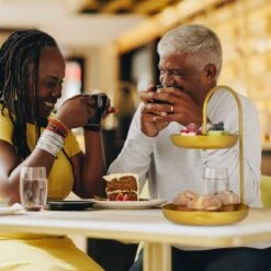 Relaxdays Fruitschaal Etagère 2 Laags - Dubbele Fruitmand Goud - Rond - Keuken - Metaal -Merkloos Verkoopwinkel 1200x1200 2628