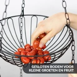 Chefarone Hangende Fruitmand - Fruitschaal 130 CM - Keukenhanger 3 Manden - Fruithangmand - Zwart -Merkloos Verkoopwinkel 1200x1200 2662