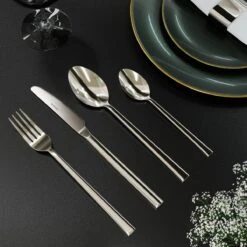 Nevana Bestekset - 24 Delig - 18/10 Edelstaal - Bestek - Lepels, Messen, Vorken -Merkloos Verkoopwinkel 1200x1200 267