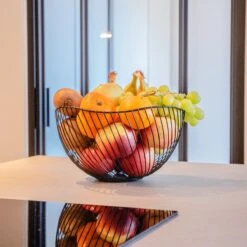 Fruitschaal Zwart – Fruitmand – Metaal – Modern – Medium – 25cm - Baulk® -Merkloos Verkoopwinkel 1200x1200 2675