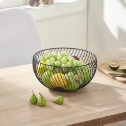 Fruitmand – Fruitschaal – Fruitmand Zwart – ø26cm H 16cm -Merkloos Verkoopwinkel 1200x1200 2680
