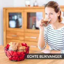 Chefarone Fruitschaal Zwart - Fruitmand - Groentemand - Broodmand - Metaal & Hout -Merkloos Verkoopwinkel 1200x1200 2684