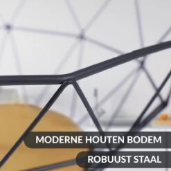 Chefarone Fruitschaal Zwart - Fruitmand - Groentemand - Broodmand - Metaal & Hout -Merkloos Verkoopwinkel 1200x1200 2685