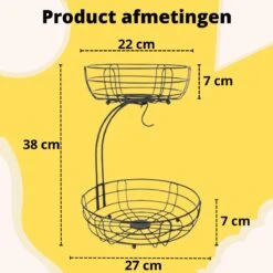 Tranic Fruitschaal - Fruitmand - Zwart Metaal - Etagere - Keuken Organizer 16 Tranic Fruitschaal - Fruitmand - Zwart Metaal - Etagere - Keuken Organizer -Merkloos Verkoopwinkel 1200x1200 2691