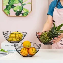 MATTI® - Fruitschaal - Fruitmand - Keuken Accessoires - Trendy Keuken Organizer - Zwart Metaal -Merkloos Verkoopwinkel 1200x1200 2693