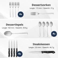 Veluw Bestekset 4 Persoons - Barcelona Bestekset 24 Delig - RVS 18/0 -Merkloos Verkoopwinkel 1200x1200 272