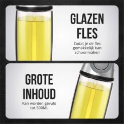 Bolke® Olie- & Azijnstel - Olijfolie Fles Deluxe - Olie Doseerfles - Olie Fles - Keuken - Bbq Accesoires - Oliefles - Doseer Fles- 500ML -Merkloos Verkoopwinkel 1200x1200 2745