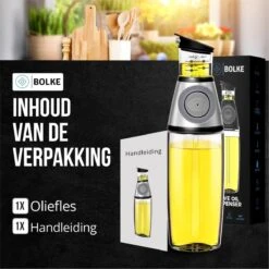 Bolke® Olie- & Azijnstel - Olijfolie Fles Deluxe - Olie Doseerfles - Olie Fles - Keuken - Bbq Accesoires - Oliefles - Doseer Fles- 500ML -Merkloos Verkoopwinkel 1200x1200 2747