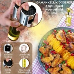 W&Z® Oliefles Met Schenktuit - Olijfolie- & Azijnstel – 500ml - Doseerfles - Navulbaar -Olijfolie Sprayer - BBQ Accesories -Merkloos Verkoopwinkel 1200x1200 2758