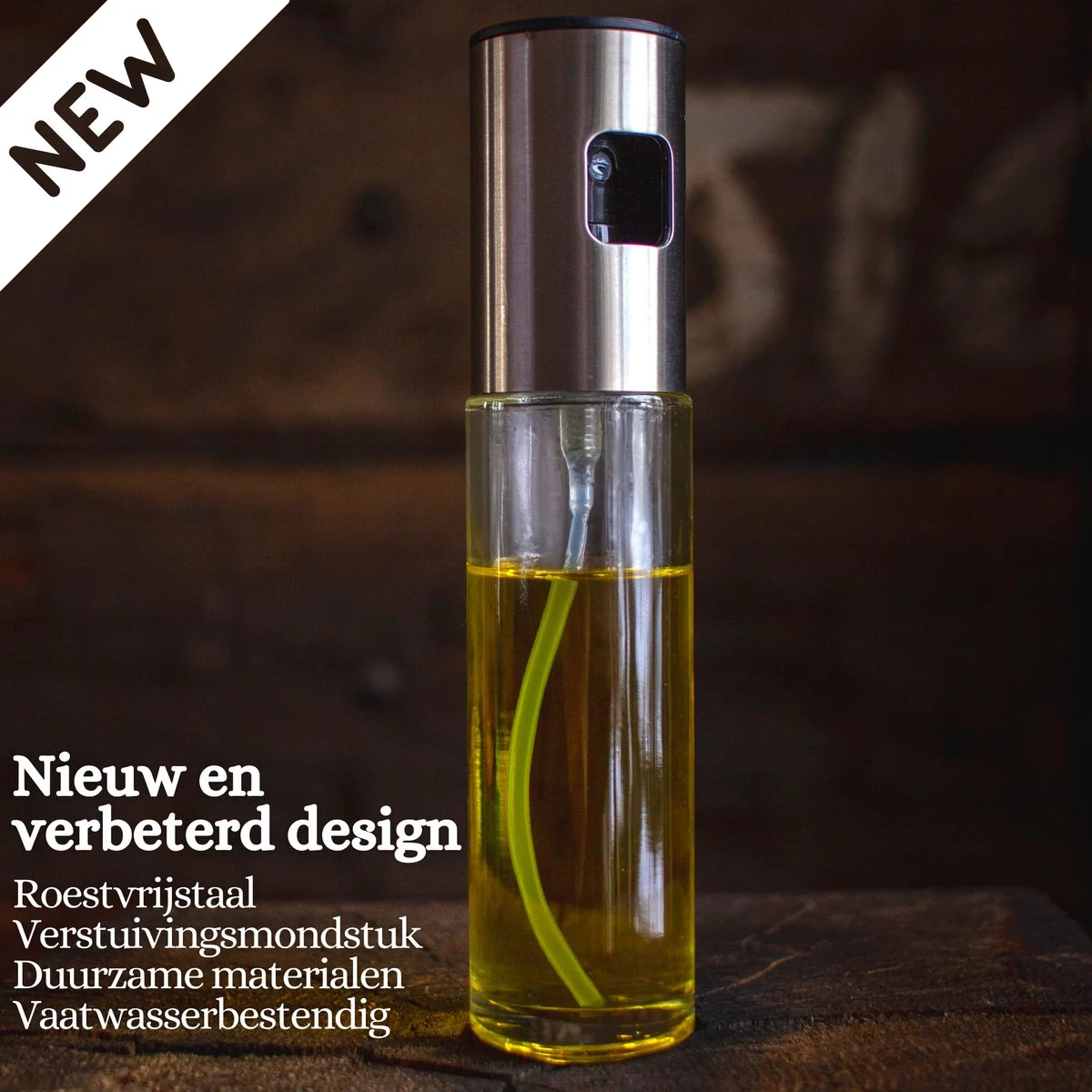 BooGoo® - RVS Olijfolie Sprayer Extreme Deluxe - Olijfolie Fles Verstuiver Voor Keuken - Oliespray - Oliefles - BBQ Accesoires - Olie Pomp Bakspray - Cooking Spray 2 BooGoo® - RVS Olijfolie Sprayer Extreme Deluxe - Olijfolie Fles Verstuiver Voor Keuken - Oliespray - Oliefles - BBQ Accesoires - Olie Pomp Bakspray - Cooking Spray - Afbeelding 2