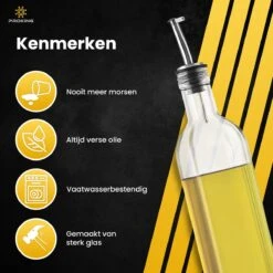 PROKING Olijfolie Fles Met Schenktuit – Olijfoliefles – Schenktuit Olijfolie – Glazen Oliefles – Inclusief Schenktuit, Dop & Trechter – 500 Ml 8 PROKING Olijfolie Fles Met Schenktuit – Olijfoliefles – Schenktuit Olijfolie – Glazen Oliefles – Inclusief Schenktuit, Dop & Trechter – 500 Ml -Merkloos Verkoopwinkel 1200x1200 2788