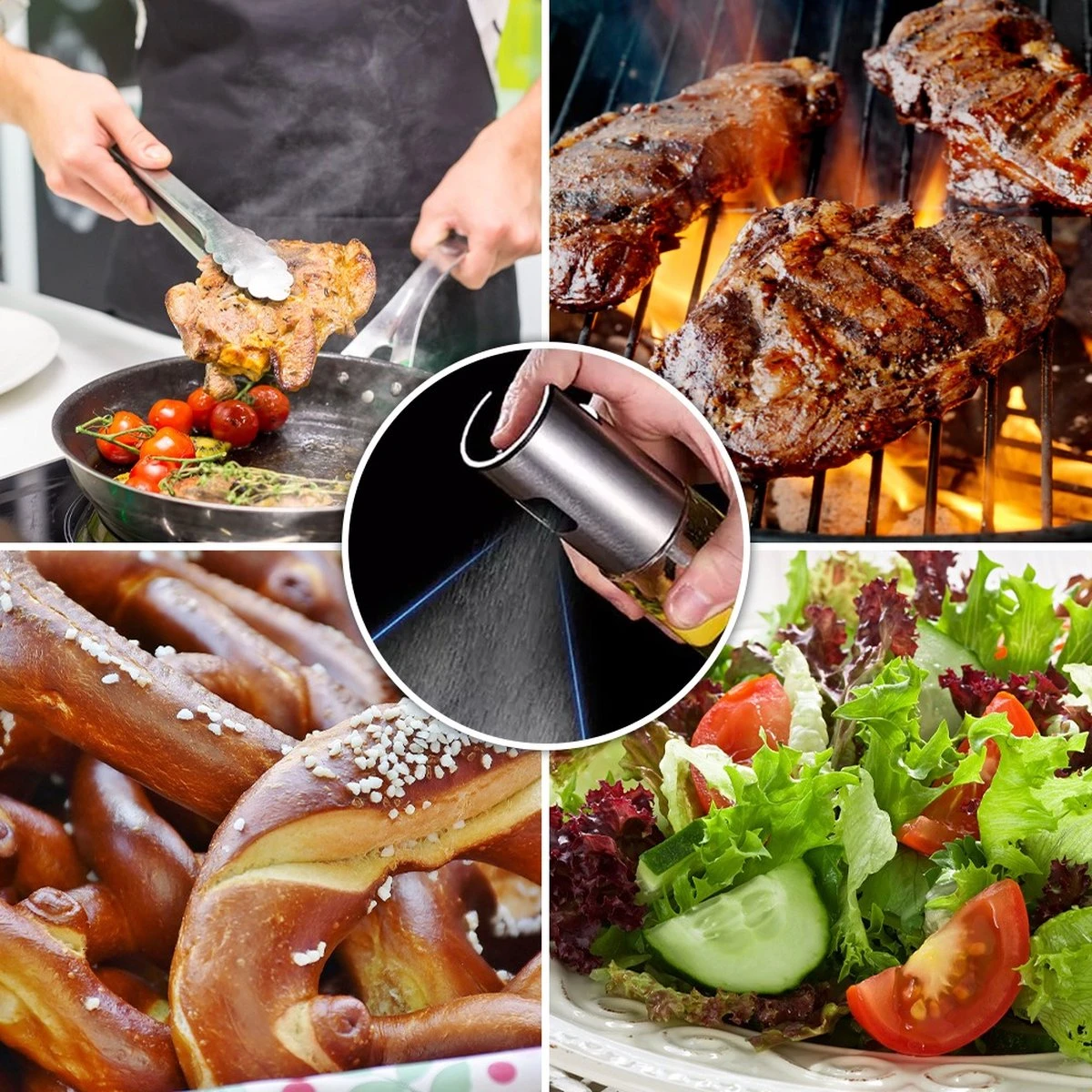 Knutz® -Olijfolie Sprayer Set - Oliefles - Bakspray - Olie Verstuiver - Cooking Spray - Olie Sprayer - Navulbaar 5 Knutz® -Olijfolie Sprayer Set - Oliefles - Bakspray - Olie Verstuiver - Cooking Spray - Olie Sprayer - Navulbaar - Afbeelding 5