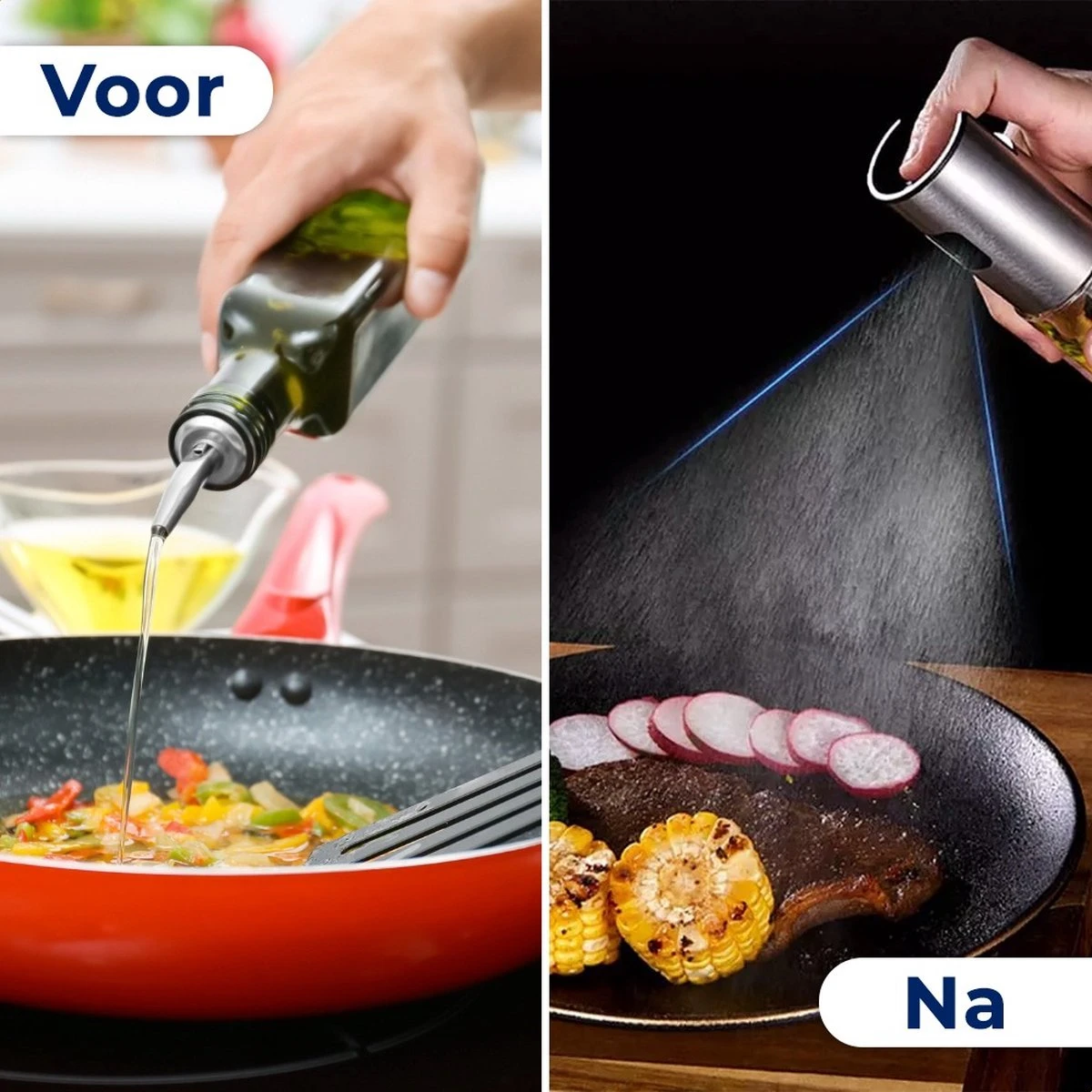 Knutz® -Olijfolie Sprayer Set - Oliefles - Bakspray - Olie Verstuiver - Cooking Spray - Olie Sprayer - Navulbaar 6 Knutz® -Olijfolie Sprayer Set - Oliefles - Bakspray - Olie Verstuiver - Cooking Spray - Olie Sprayer - Navulbaar - Afbeelding 6