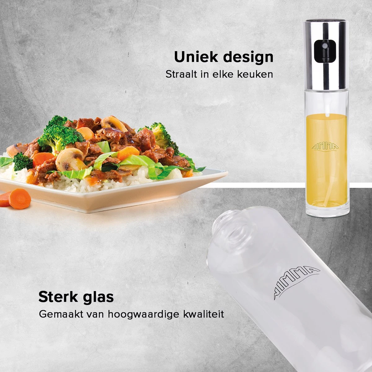 Nimma® Olijfolie Sprayer 100ml - Bakspray - Cooking Spray - Glazen Olie Fles - Diffuser Bottle - Glas 2 Nimma® Olijfolie Sprayer 100ml - Bakspray - Cooking Spray - Glazen Olie Fles - Diffuser Bottle - Glas - Afbeelding 2