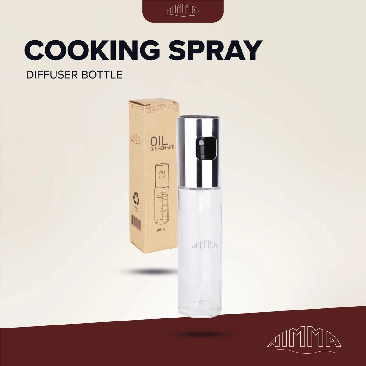 Nimma® Olijfolie Sprayer 100ml - Bakspray - Cooking Spray - Glazen Olie Fles - Diffuser Bottle - Glas 5 Nimma® Olijfolie Sprayer 100ml - Bakspray - Cooking Spray - Glazen Olie Fles - Diffuser Bottle - Glas - Afbeelding 5