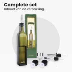 Eagle Olijfolie Fles - Met Schenktuit – Olijfolie/Azijn – 500ml - Oliefles Glas - Inclusief Trechter 18 Eagle Olijfolie Fles - Met Schenktuit – Olijfolie/Azijn – 500ml - Oliefles Glas - Inclusief Trechter -Merkloos Verkoopwinkel 1200x1200 2841