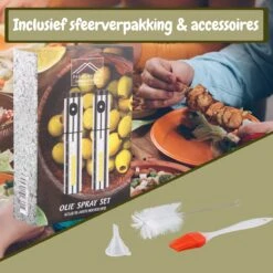 Olijfolie Sprayer - Olie Spray - Cooking Spray - Bakspray - 2 Stuks - RVS - Premium Quality - Gift Box - Inclusief Accessoires - -Merkloos Verkoopwinkel 1200x1200 2863