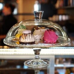 Pasabahce Plateau - Met Stolp - Glas - 32,2 Cm