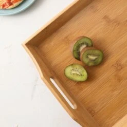 Merkloos Decopatent® Dienblad Rechthoek - Groot Dienblad Met Handvaten - Bamboe Houten Dienblad - Afm 50 X 30 X 6 Cm. -Merkloos Verkoopwinkel 1200x1200 2901