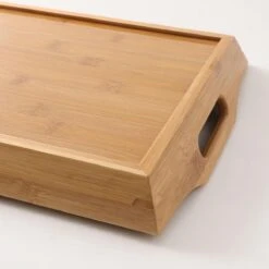 Merkloos Decopatent® Dienblad Rechthoek - Groot Dienblad Met Handvaten - Bamboe Houten Dienblad - Afm 50 X 30 X 6 Cm. -Merkloos Verkoopwinkel 1200x1200 2902